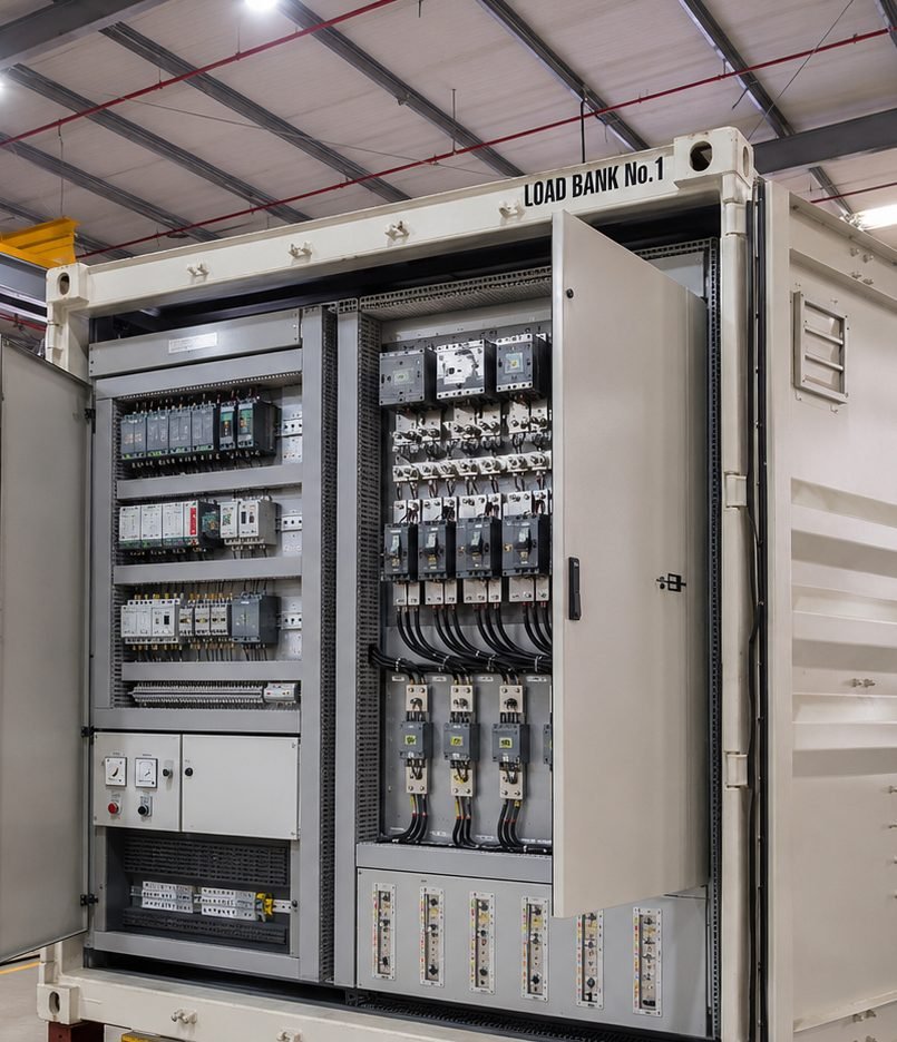 Ashford AC resistive load bank control panel
